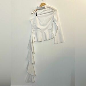 Meiling Fashions White Formal Top